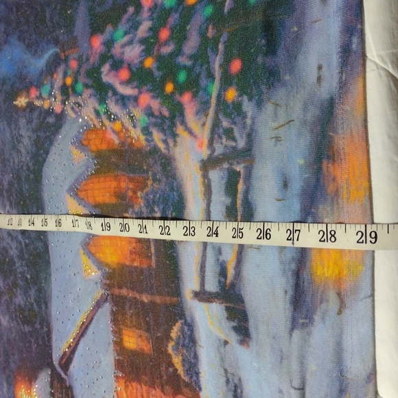 Thomas Kinkade Christmas scene sz 4x - Picture 9 of 12